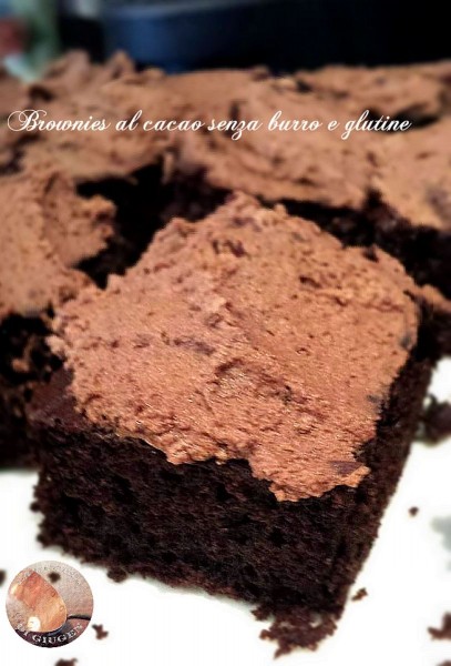 Brownies al cacao senza burro e glutine
