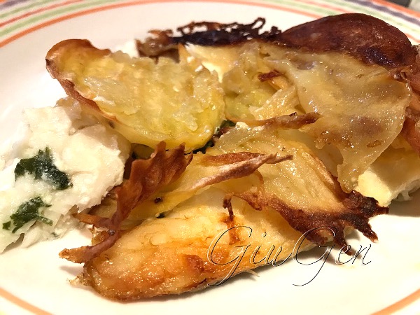 Filetti di pesce in crosta di patate